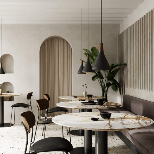 Moderne Pendellampe Konisk Design for Stue og Kjøkken 3