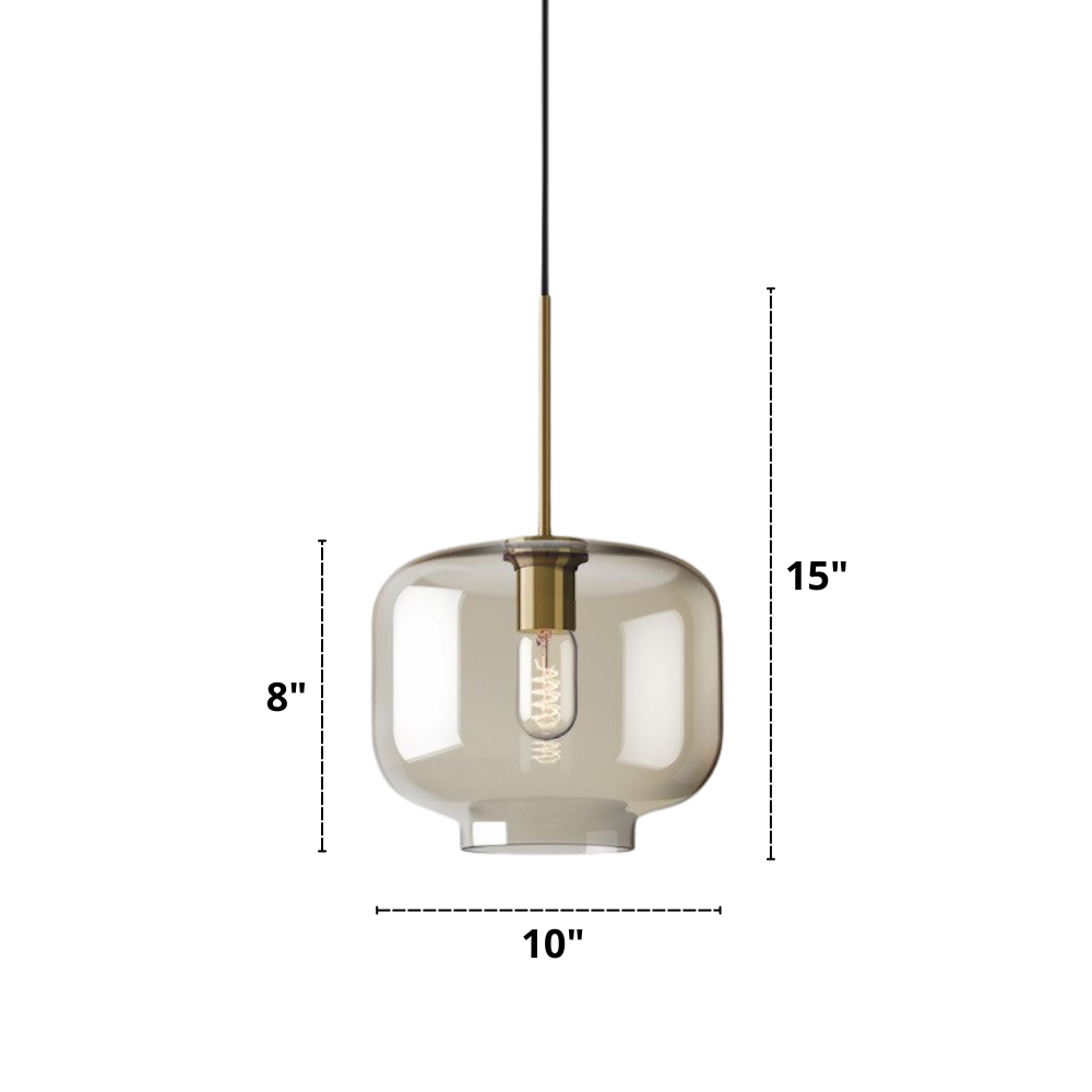 Moderne Pendellampe i Glass 11