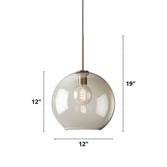 Moderne Pendellampe i Glass 12