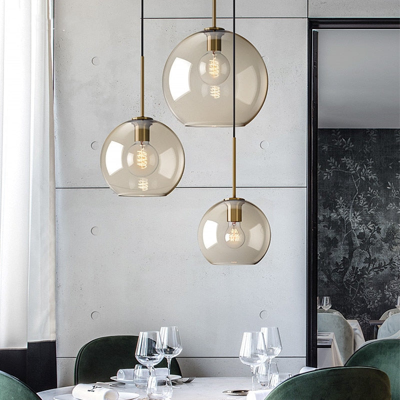 Moderne Pendellampe i Glass 3