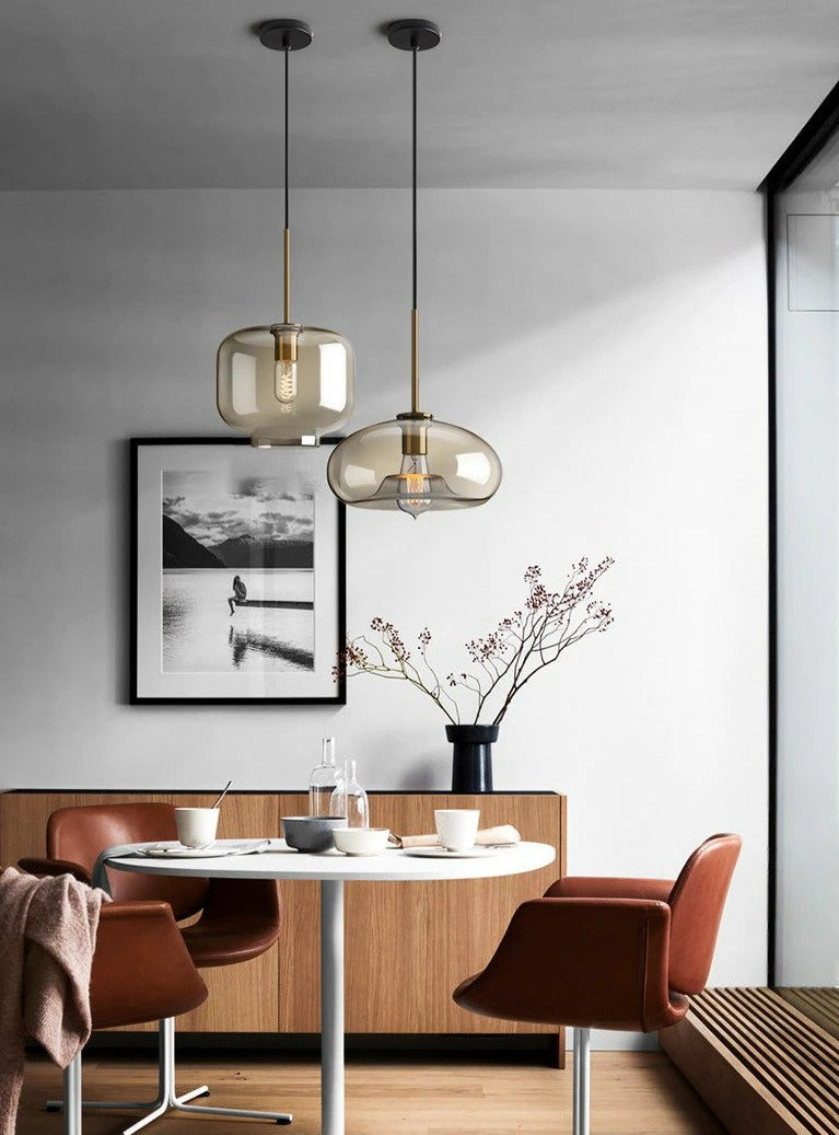 Moderne Pendellampe i Glass 4