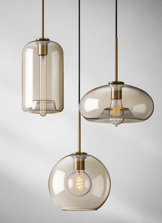 Moderne Pendellampe i Glass 6