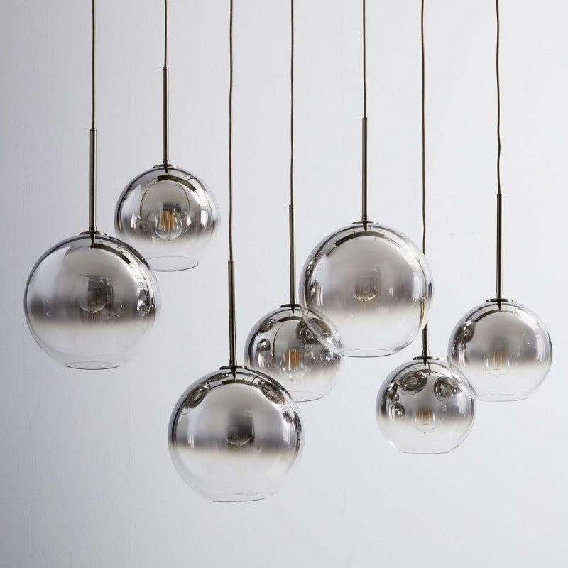 Moderne Pendellampe i Glass med Messingbase 2