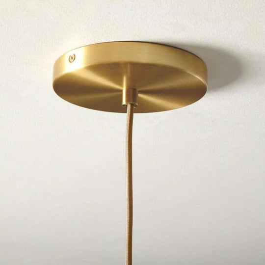 Moderne Pendellampe i Glass med Messingbase 8