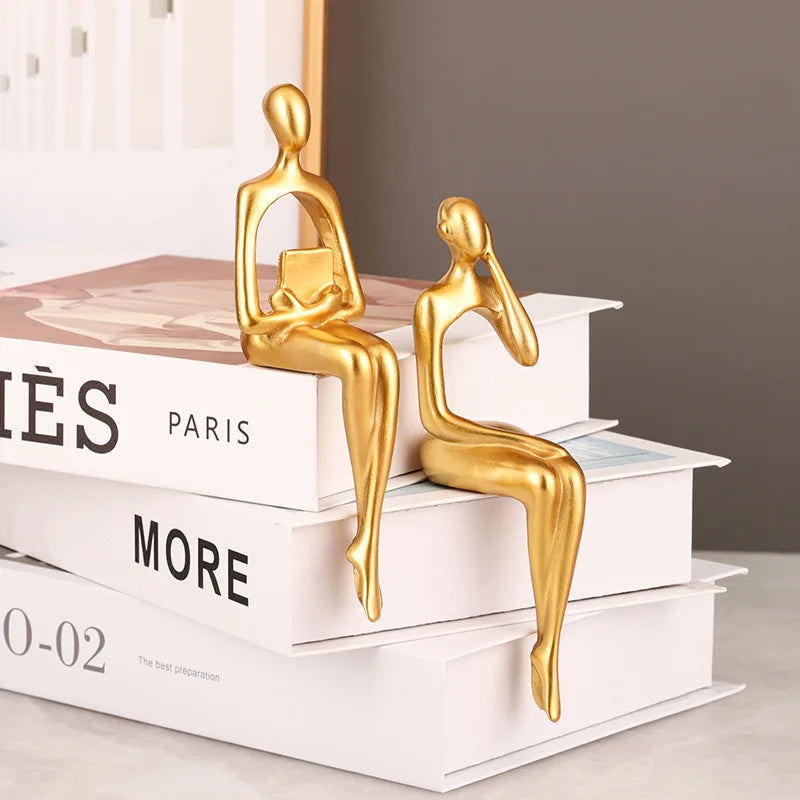 Moderne Skulptur Sett med 3 Abstrakte Figurer 4