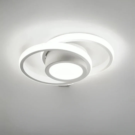 Moderne Taklampe med Dobbel Ringdesign 0