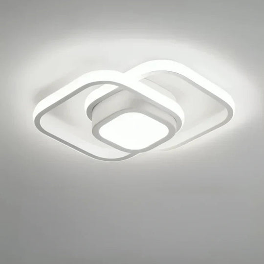 Moderne Taklampe med Dobbel Ringdesign 10