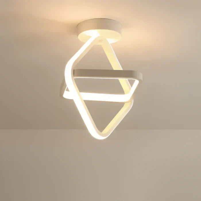 Moderne Taklampe med Dobbel Ringdesign 5