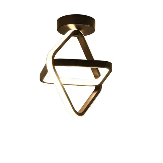 Moderne Taklampe med Dobbel Ringdesign 6