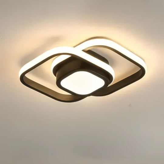 Moderne Taklampe med Dobbel Ringdesign 8