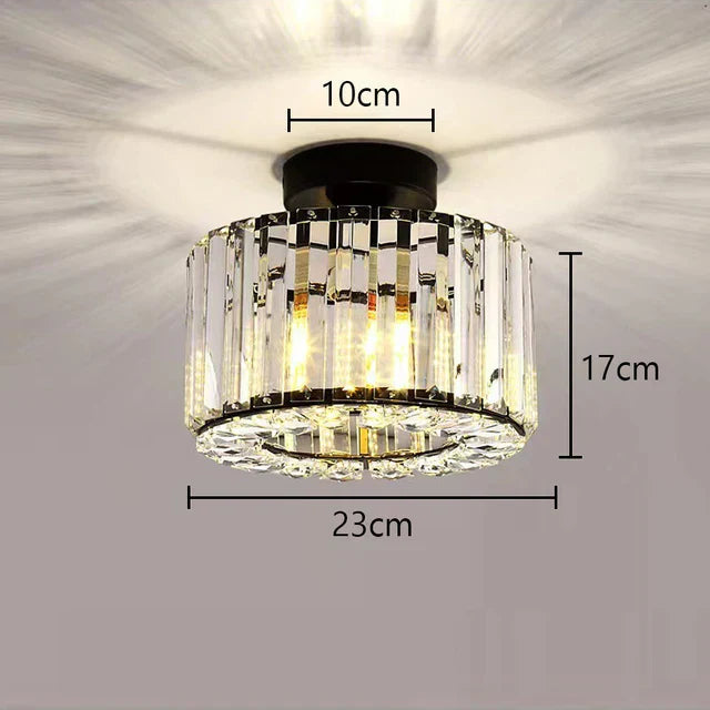 Moderne Taklampe med Krystaller for Stue, Soverom og Gang 0