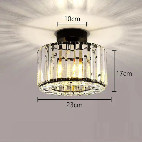 Moderne Taklampe med Krystaller for Stue, Soverom og Gang 0