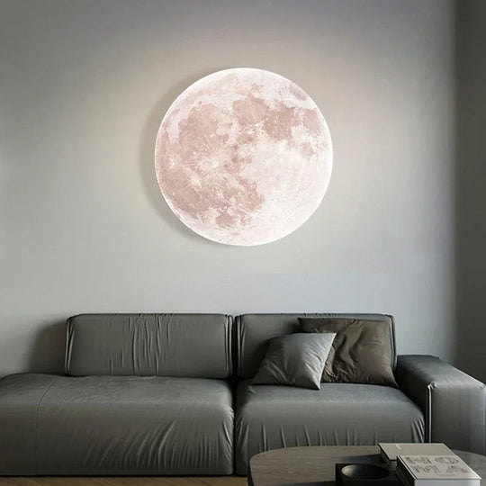 Moderne Taklampe med Måneoverflate for Stue og Soverom 1