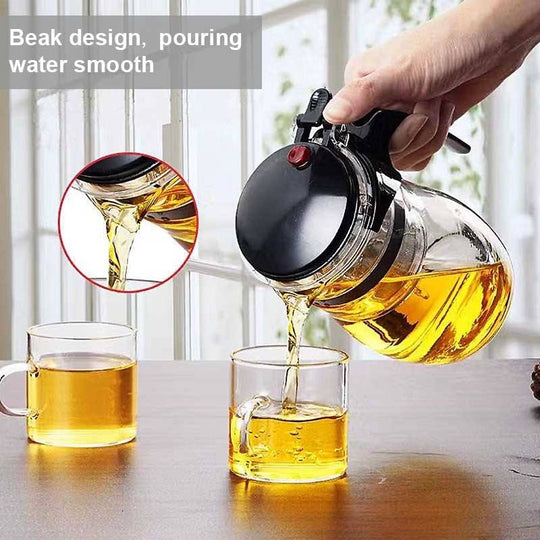 Moderne Te-kanne med Teinfuser i Glass 5