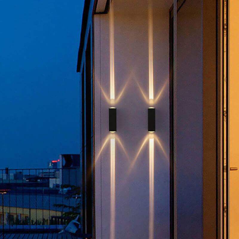 Moderne Utendørs Vegglampe Rektangulær LED 0