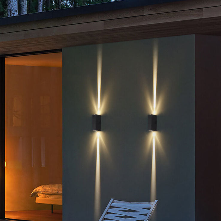 Moderne Utendørs Vegglampe Rektangulær LED 2