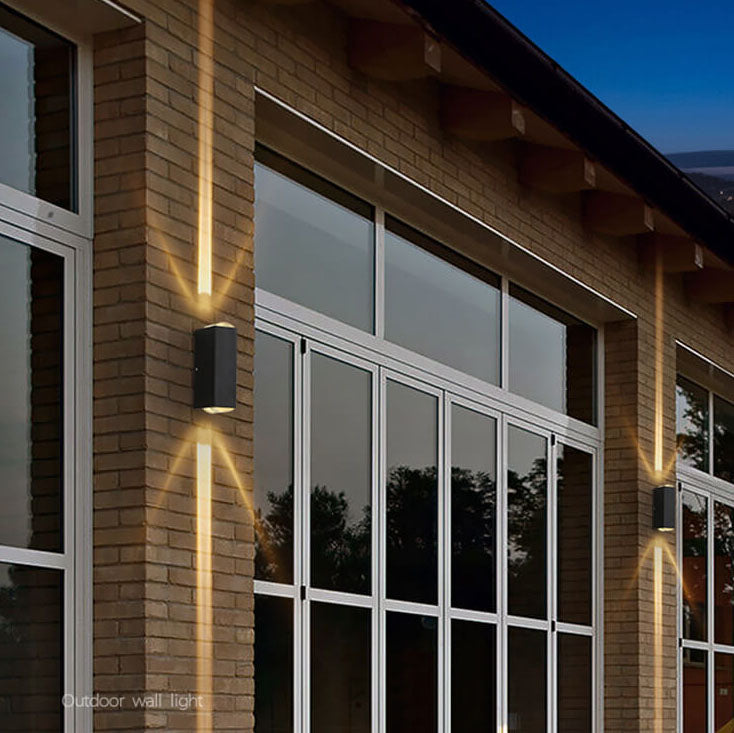 Moderne Utendørs Vegglampe Rektangulær LED 5