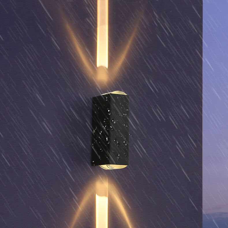 Moderne Utendørs Vegglampe Rektangulær LED 6