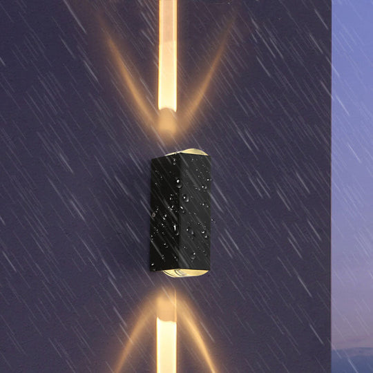 Moderne Utendørs Vegglampe Rektangulær LED 6