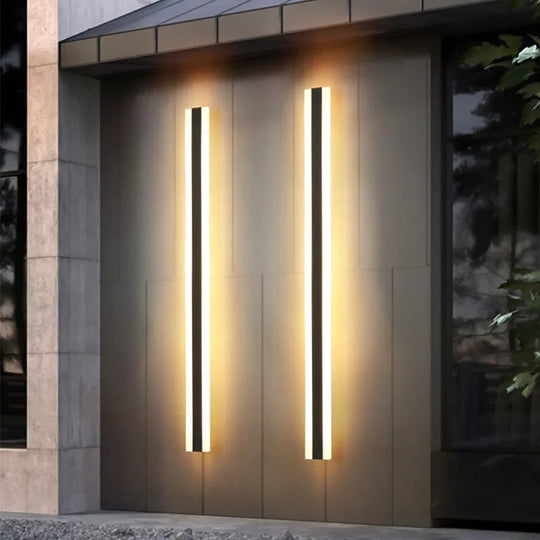 Moderne Utendørs Vegglampe for Hage og Terrasse 0