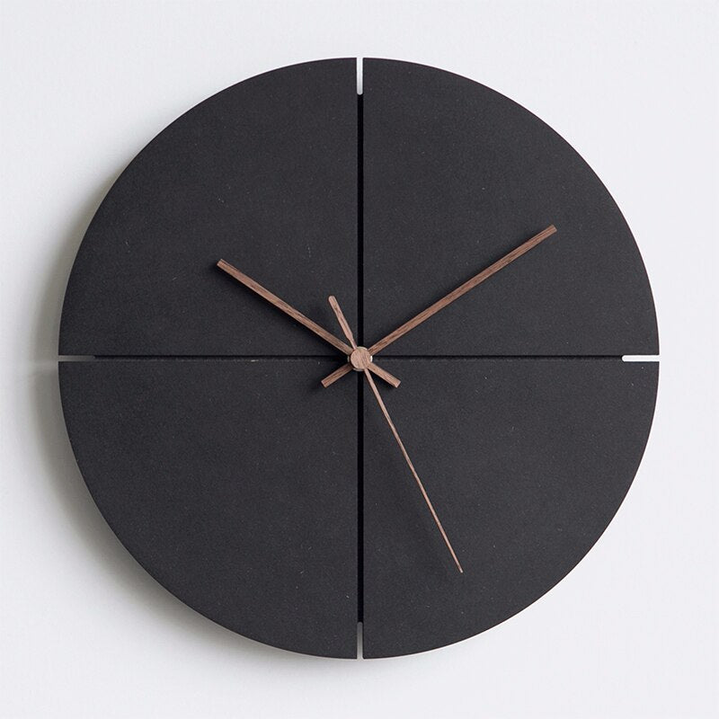 Moderne Veggklokke 28 cm Rund og Firkantet 0