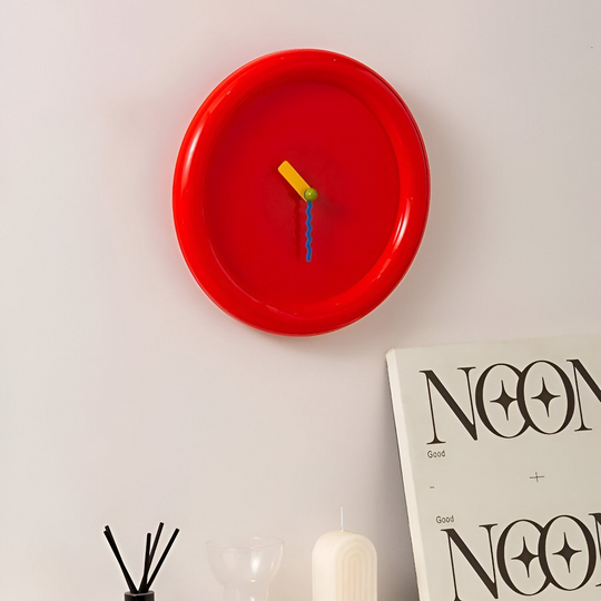 Moderne Veggklokke 30 cm Fargerik 7