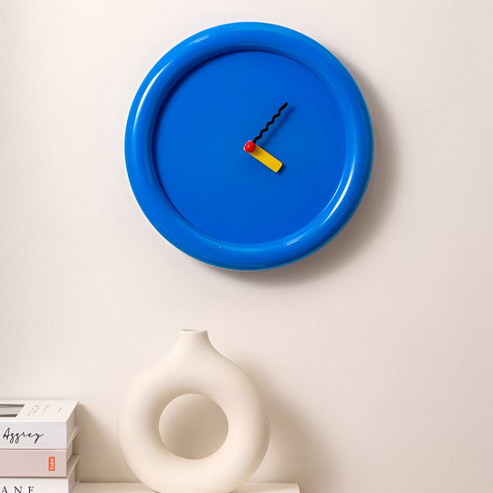 Moderne Veggklokke 30 cm Fargerik 8