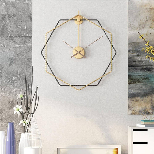Moderne Veggklokke Geometrisk Design 54 cm 1