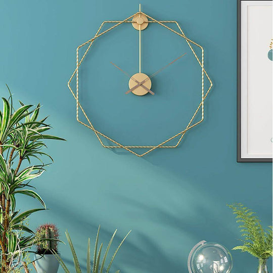Moderne Veggklokke Geometrisk Design 54 cm 4