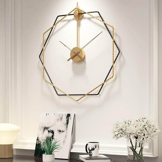 Moderne Veggklokke Geometrisk Design 54 cm 6