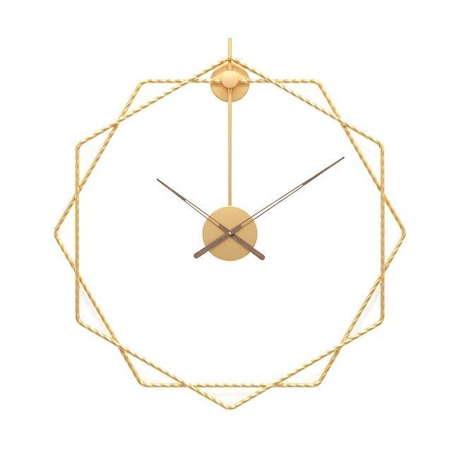 Moderne Veggklokke Geometrisk Design 54 cm 8