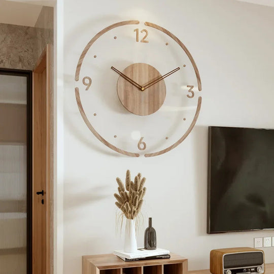 Moderne Veggklokke Minimalistisk Skandinavisk Design 30 cm eller 35 cm 0