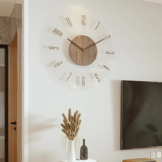 Moderne Veggklokke Minimalistisk Skandinavisk Design 30 cm eller 35 cm 7