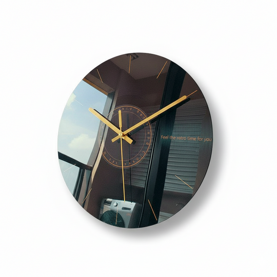 Moderne Veggklokke i Glass 0