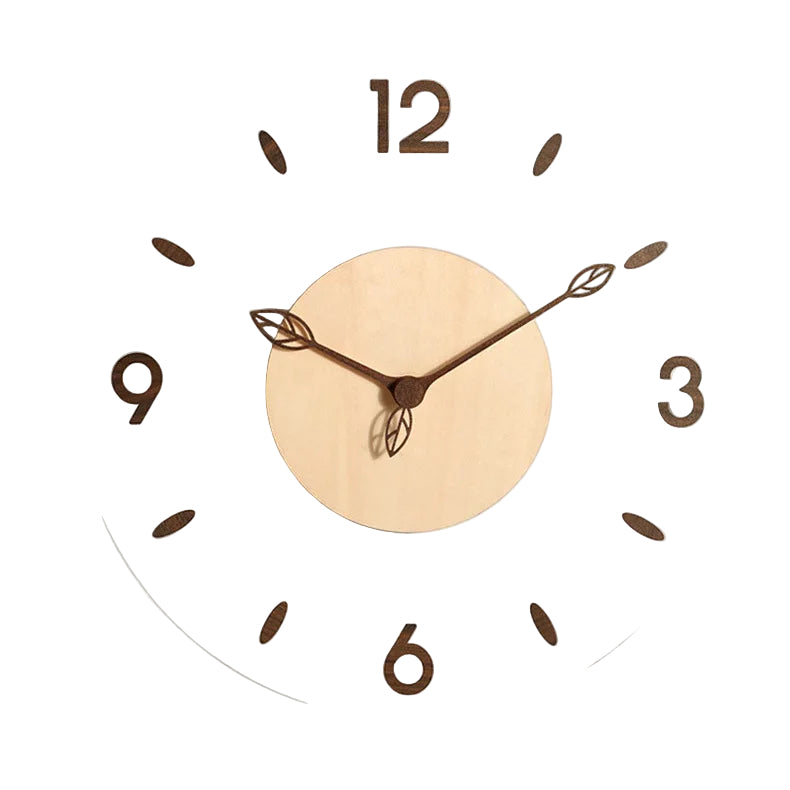 Moderne Veggklokke i Tre Minimalistisk Design 30 cm 0