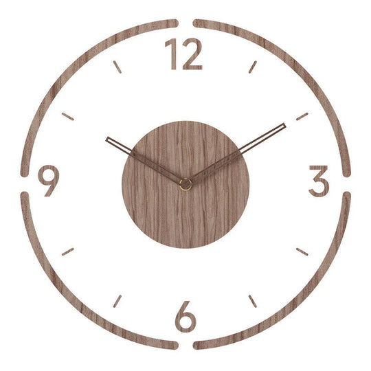 Moderne Veggklokke i Tre med Minimalistisk Design 5