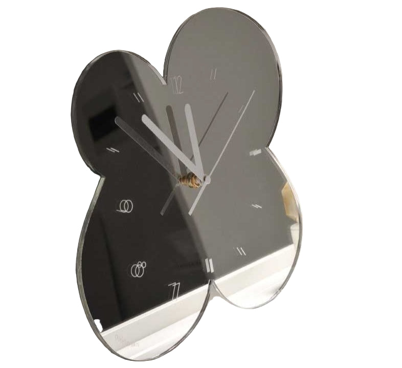 Moderne Veggklokke med Blomsterdesign 0