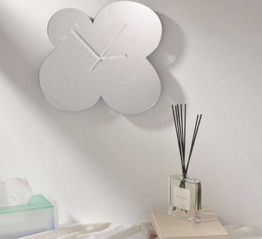 Moderne Veggklokke med Blomsterdesign 3