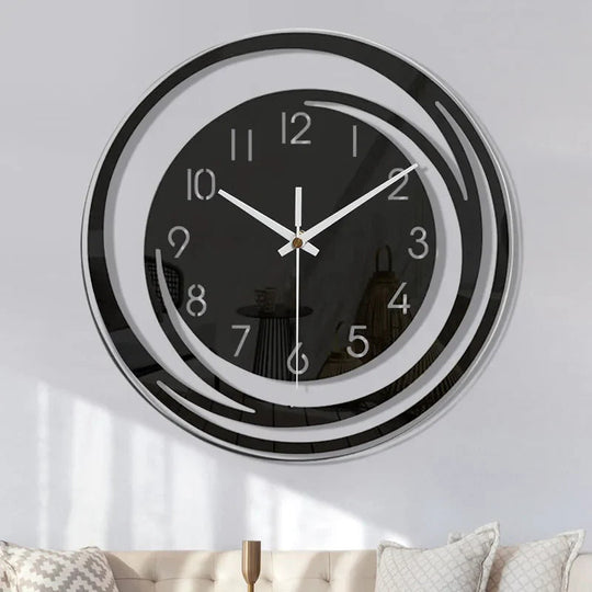 Moderne Veggklokke med Minimalistisk Design og Stille Drift 0
