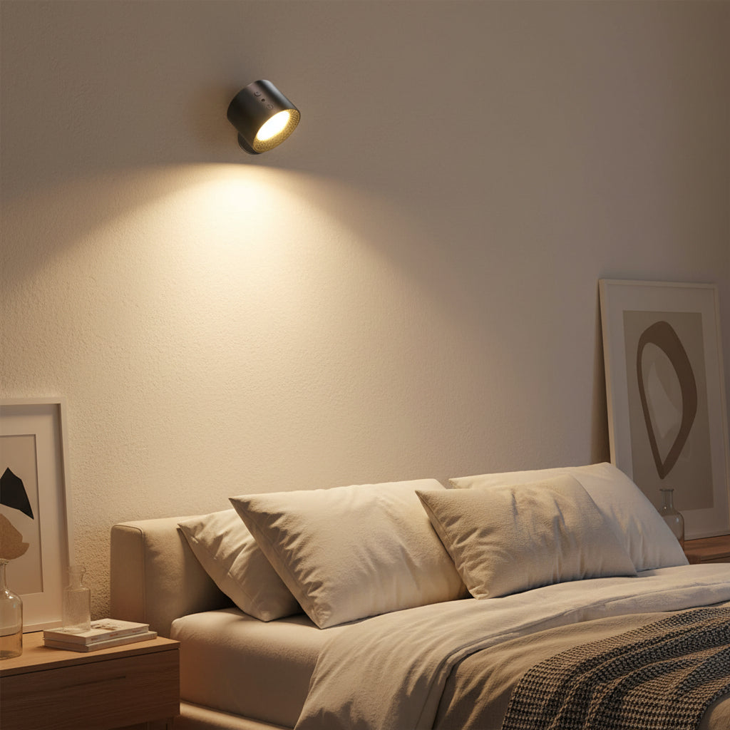 Moderne Vegglampe Dimbar 360° Roterbar for Stue og Soverom 2