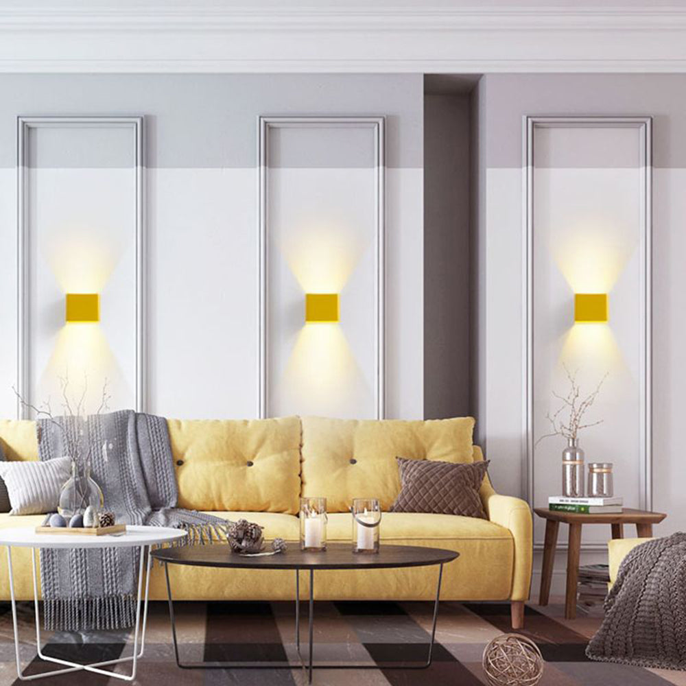 Moderne Vegglampe Firkantet Design 1