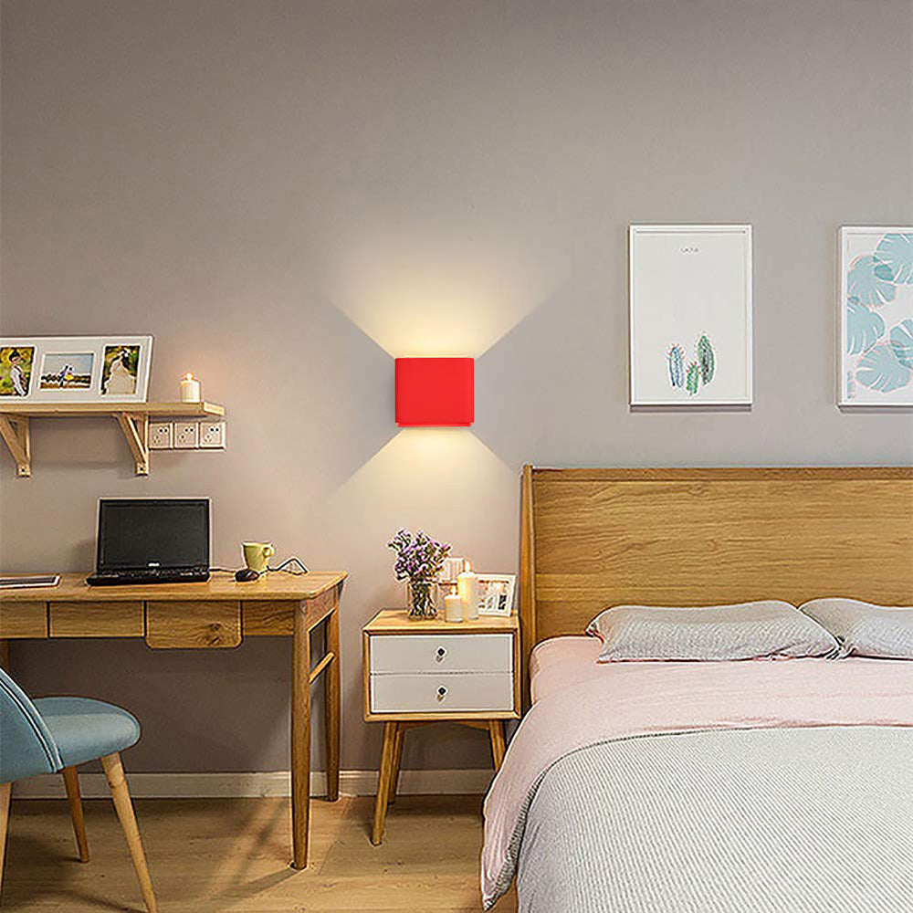 Moderne Vegglampe Firkantet Design 11