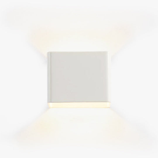 Moderne Vegglampe Firkantet Design 9