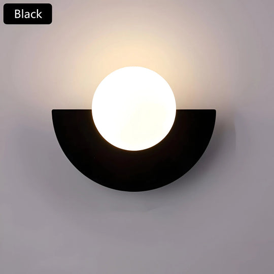 Moderne Vegglampe Halvsirkel For Stue Og Soverom 3
