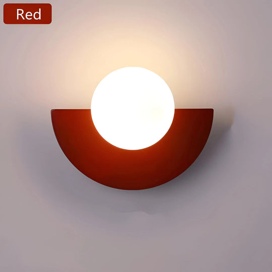 Moderne Vegglampe Halvsirkel For Stue Og Soverom 6