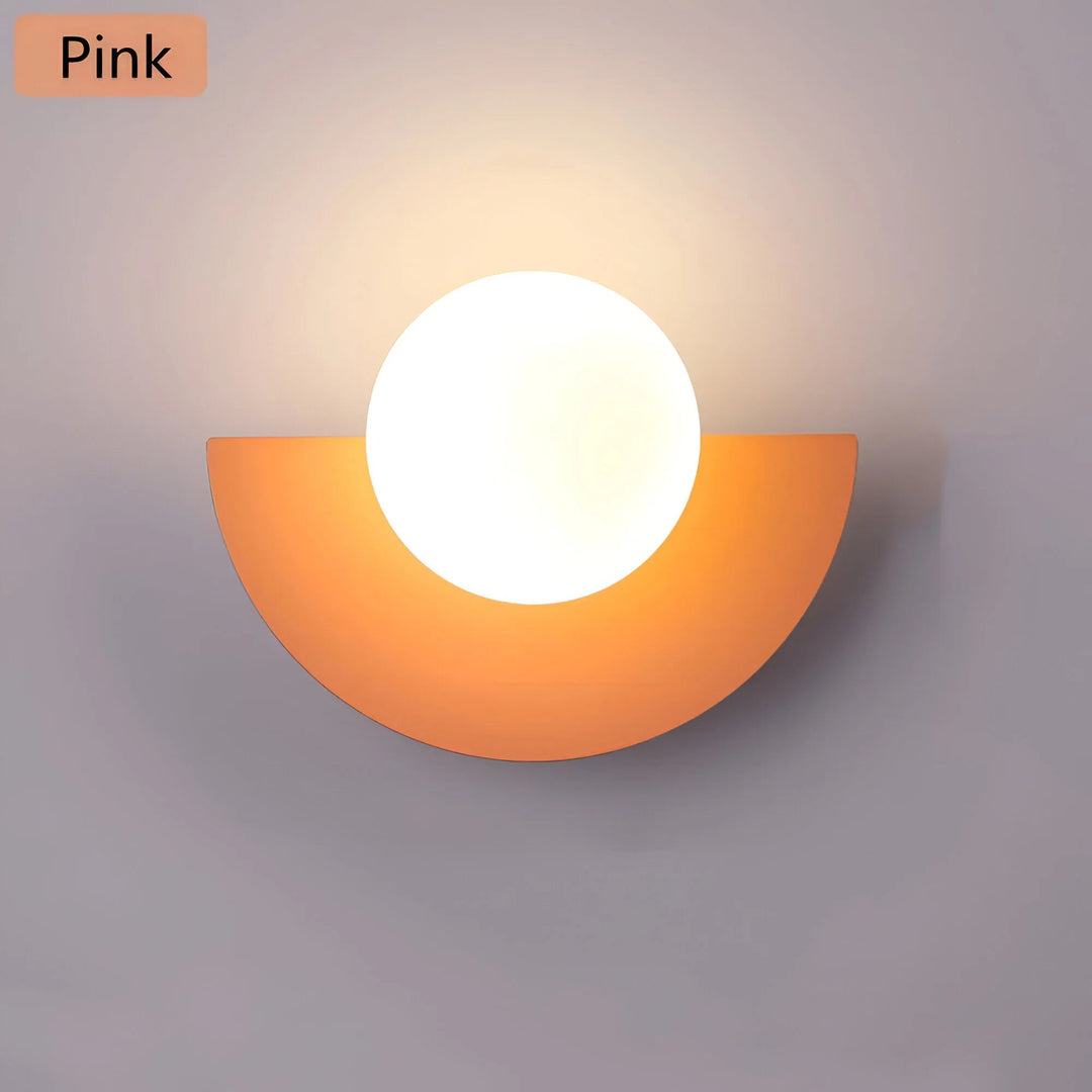 Moderne Vegglampe Halvsirkel For Stue Og Soverom 7