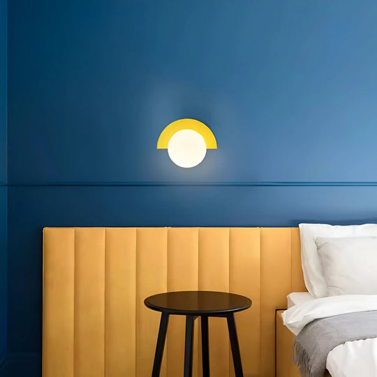 Moderne Vegglampe Halvsirkel For Stue Og Soverom 8