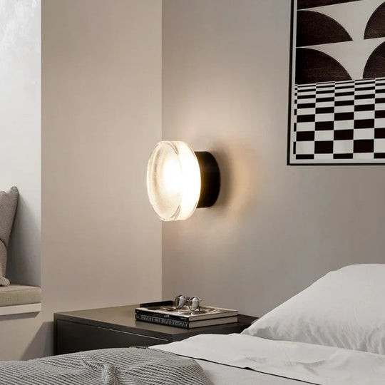 Moderne Vegglampe Rund Design Med Kraftig LED-Belysning 2