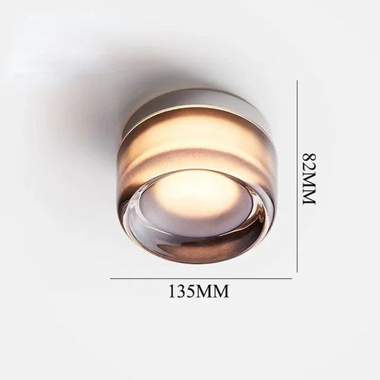 Moderne Vegglampe Rund Design Med Kraftig LED-Belysning 7