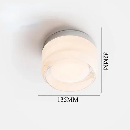 Moderne Vegglampe Rund Design Med Kraftig LED-Belysning 8